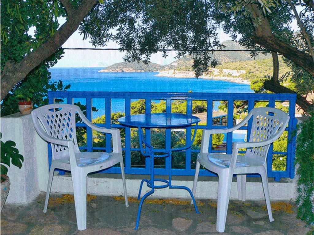Blue Horizon Apartment Marathokampos Bagian luar foto